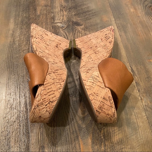 Steve Madden Surg camel leather cork wedges - Picture 8 of 14